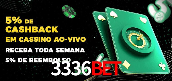 Promoções do cassino ao Vivo 3336BET
